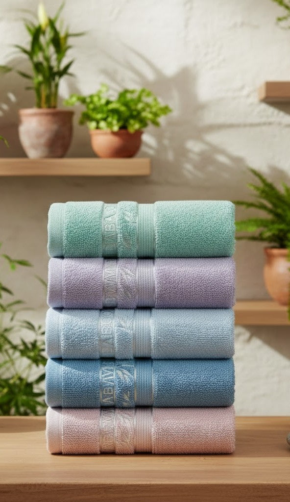 Lüks Bambu El Havlusu Seti – 6’lı | Ultra Yumuşak & Yüksek Emici